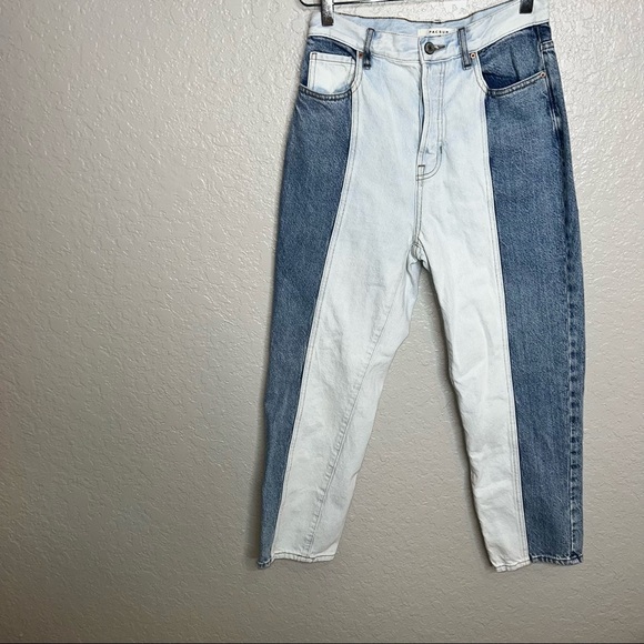 PacSun Two-Toned High Rise Straight Jeans - Picture 2 of 10